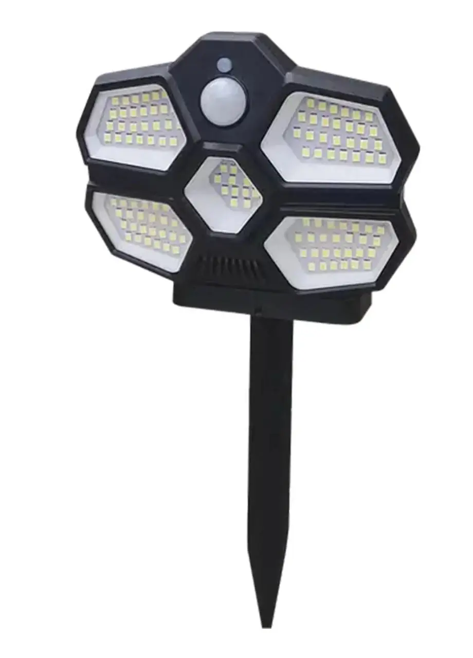 Вуличний світильник Solar Induction Lamp SH-580A • LED ліхтар із сонячною панеллю та датчиком руху