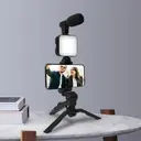 Фото 4 — Комплект для влогінгу VIDEO-MAKING KIT AY49 для смартфона з перехідником Type-C • Набір блогера для телефону 4в1 AY-49