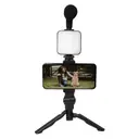 Фото 2 — Комплект для влогінгу VIDEO-MAKING KIT AY49 для смартфона з перехідником Type-C • Набір блогера для телефону 4в1 AY-49