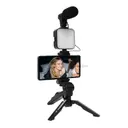 Фото 5 — Комплект для влогінгу VIDEO-MAKING KIT AY49 для смартфона з перехідником Type-C • Набір блогера для телефону 4в1 AY-49