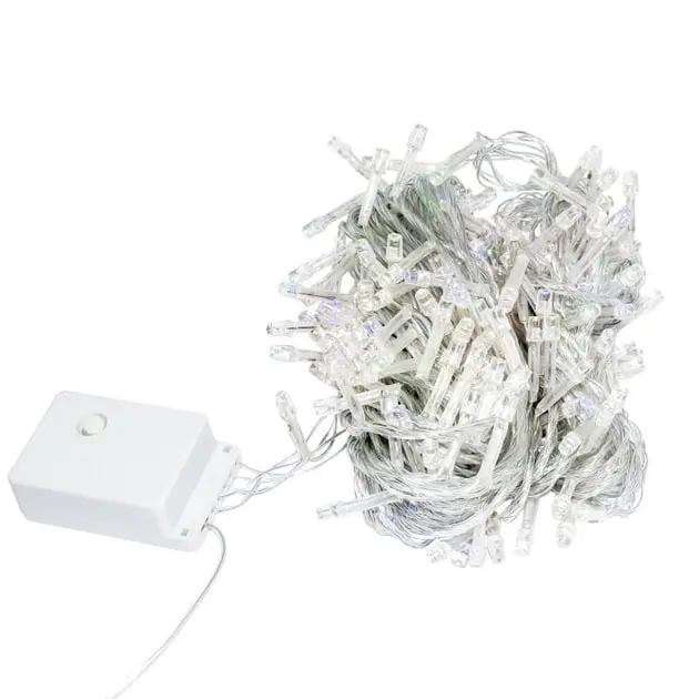 Christmas Copper Wire String Light Garland 100 LED 10 m, Warm White