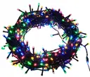 Photo 1 — Гирлянда нитка 300LED warm 100-10 LED флеш на черном проводе ∙ Провод гирлянда шарики 300 LED