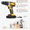 Фото 5 — Шуруповерт Electric Drill KAR 600 з набором слюсарного інструменту ∙ Універсальний шуруповерт з насадками Electric Drill 24W