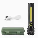 Фото 2 — Ручной фонарь с боковой подсветкой BL C63 COB+USB Charge ∙ Фонарик ручной BL-C63 COB с USB зарядкой