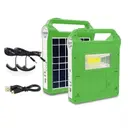 Фото 5 — Фонарь LED EP-038A Power Bank с солнечной панелью и 2 лампочками ∙ Многофункциональный фонарь EP-038A с зарядкой от солнца и USB