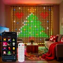 Фото 4 — Гірлянда Smart-штора SFK-08 святкова LED-гірлянда для дому ∙ Світлодіодна штора з додатком SFK-08 20 ниток по 20 LED