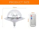 Фото 2 — Светодиодная вращающаяся лампа RD-7202 с Bluetooth для вечеринок ∙ Диско шар с динамиком в патрон RD-7202