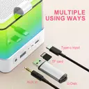 Фото 6 — Мини-детское караоке с RGB-подсветкой K18 ∙ Bluetooth-колонка K18 с 2 микрофонами
