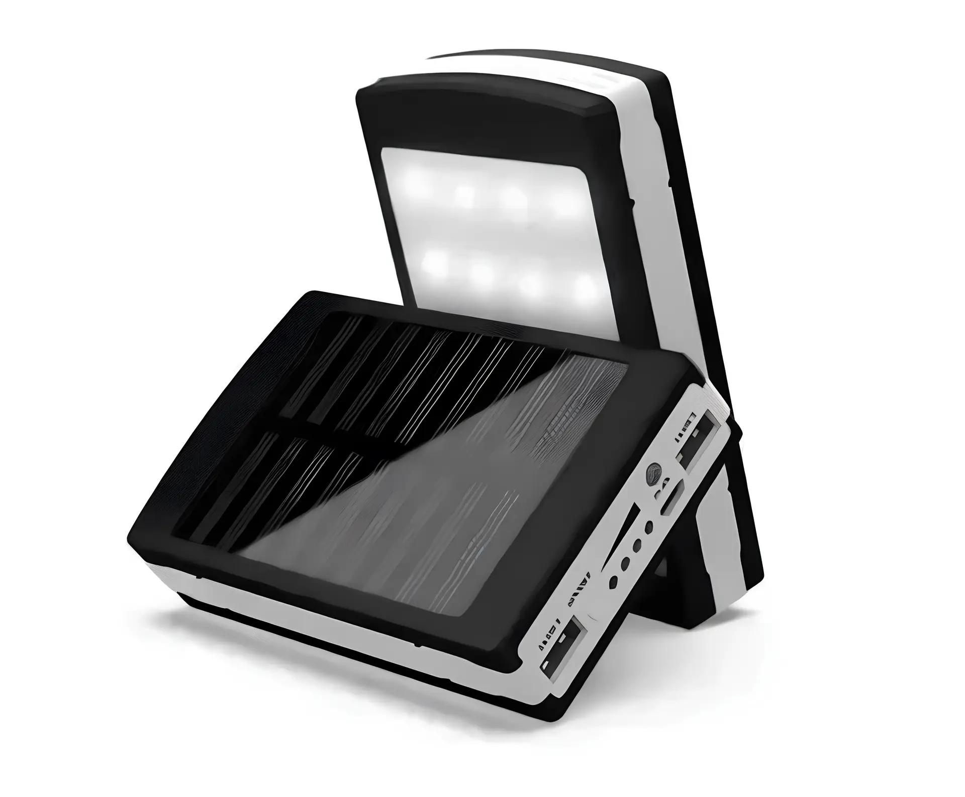 Портативний зарядний пристрій з ліхтариком Solar Power Bank 50000 mAh