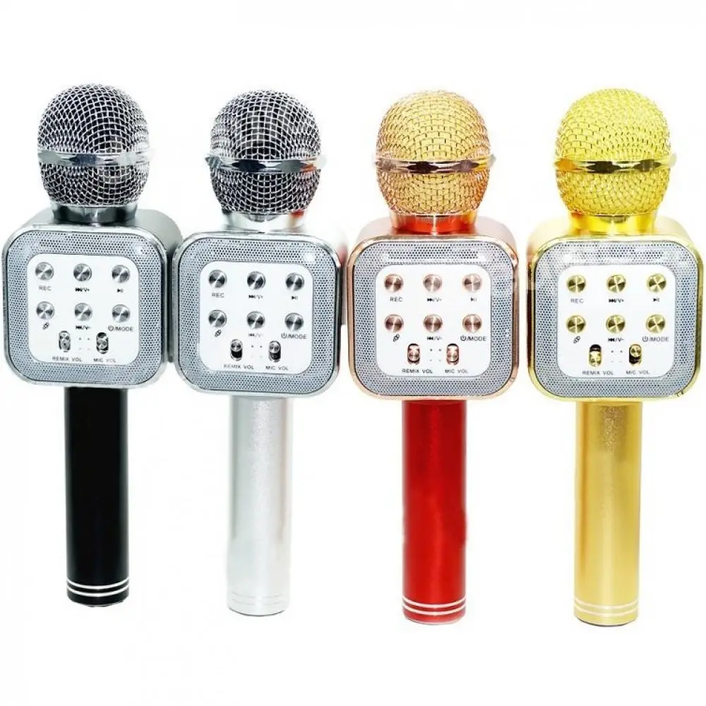 Wireless karaoke microphone with speaker function WS-1818