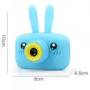 Фото 3 — Дитячий фотоапарат Зайчик Baby Photo Camera Rabbit ∙ Дитяча фото відео камера ∙ Таймер ∙ Вбудовані режими з масками та стікерами