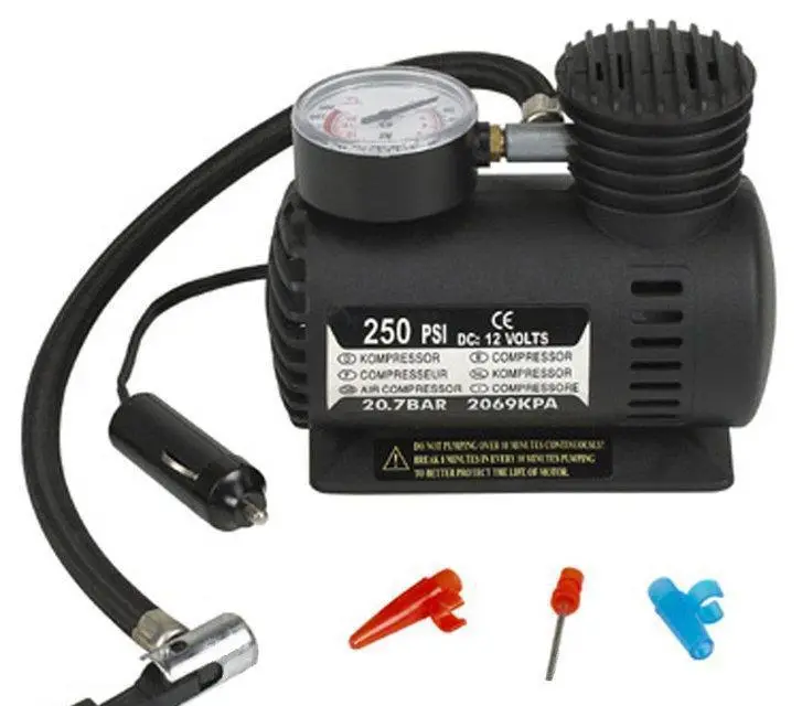 Portable car air compressor DC12V 965 kPa