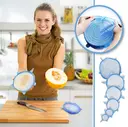 Photo 1 — Универсальные силиконовые крышки Super stretch silicone, 6 шт ∙ Набор крышек для посуды и емкостей