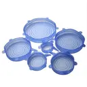 Photo 2 — Универсальные силиконовые крышки Super stretch silicone, 6 шт ∙ Набор крышек для посуды и емкостей