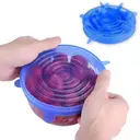 Photo 6 — Универсальные силиконовые крышки Super stretch silicone, 6 шт ∙ Набор крышек для посуды и емкостей