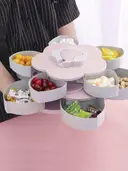 Photo 5 — Двухъярусная менажница для фруктов, закусок, сладостей ∙ Тарелка - поднос с секциями, 2 яруса