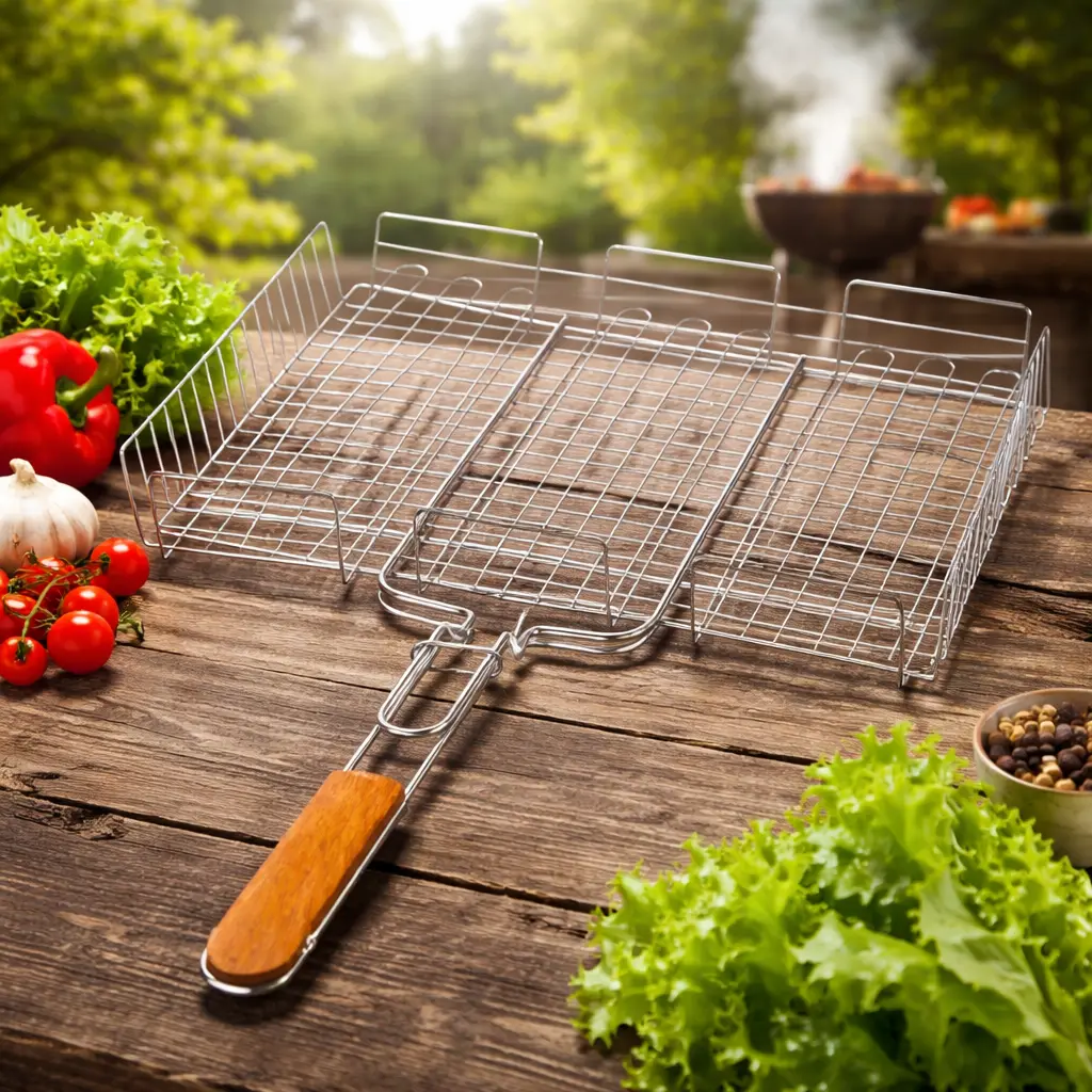 Grill grid for vegetables and meat UNIQUE