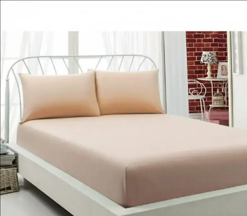 Terry Fitted Sheet Anisa with pillowcases, cream (220x240+30 cm)