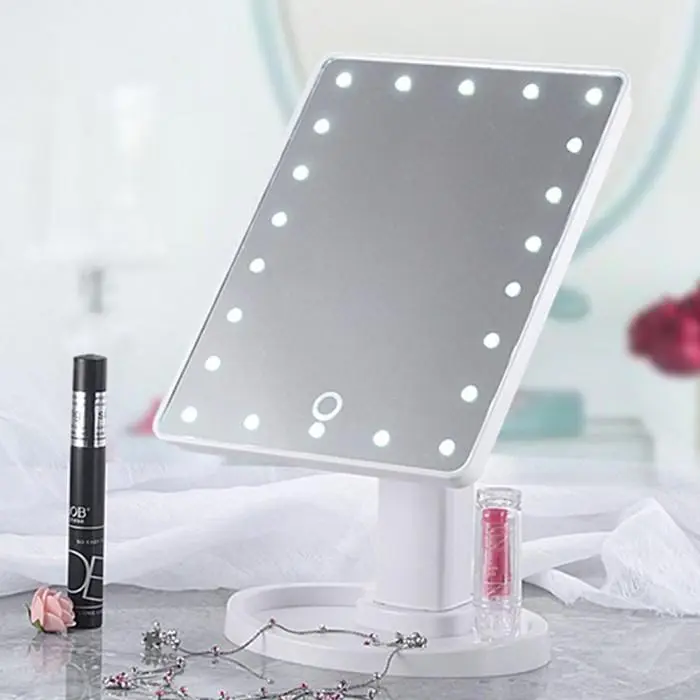 Дзеркало з LED підсвічуванням для макіяжу Magic MakeUp Mirror, біле