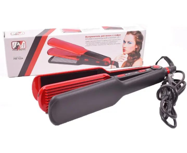 Стайлер 2 в 1 Promotec PM 1223, випрямляч-гофре для укладання волосся