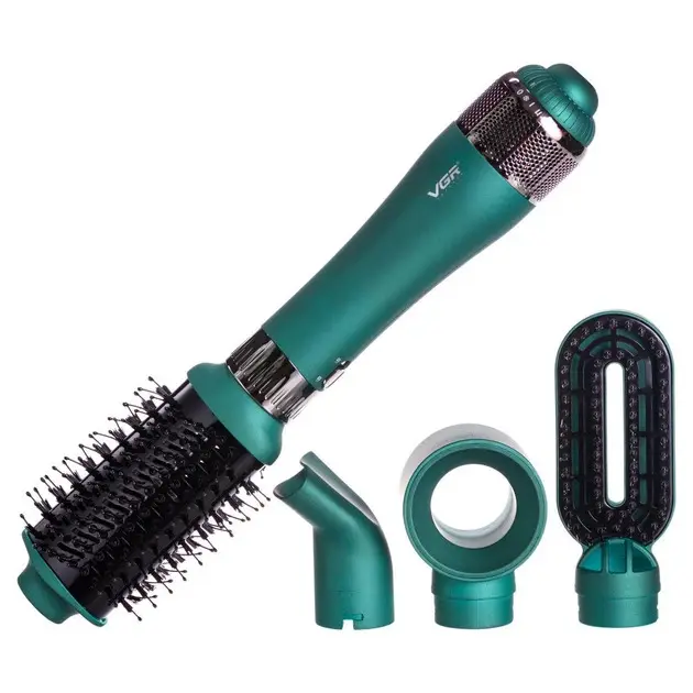 Hot air styling brush VGR V-493, professional 4-in-1 airstyler, green