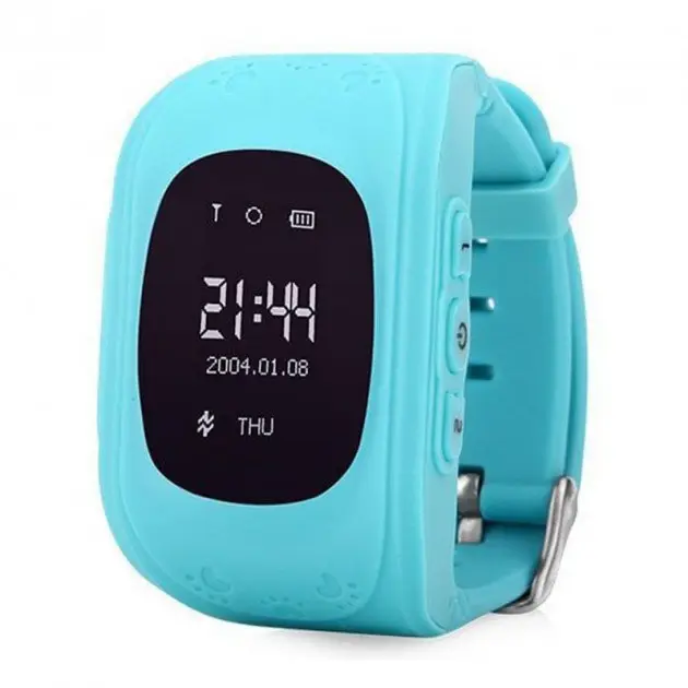 Часы детские Smart Baby Watch с GPS-трекером, голубые