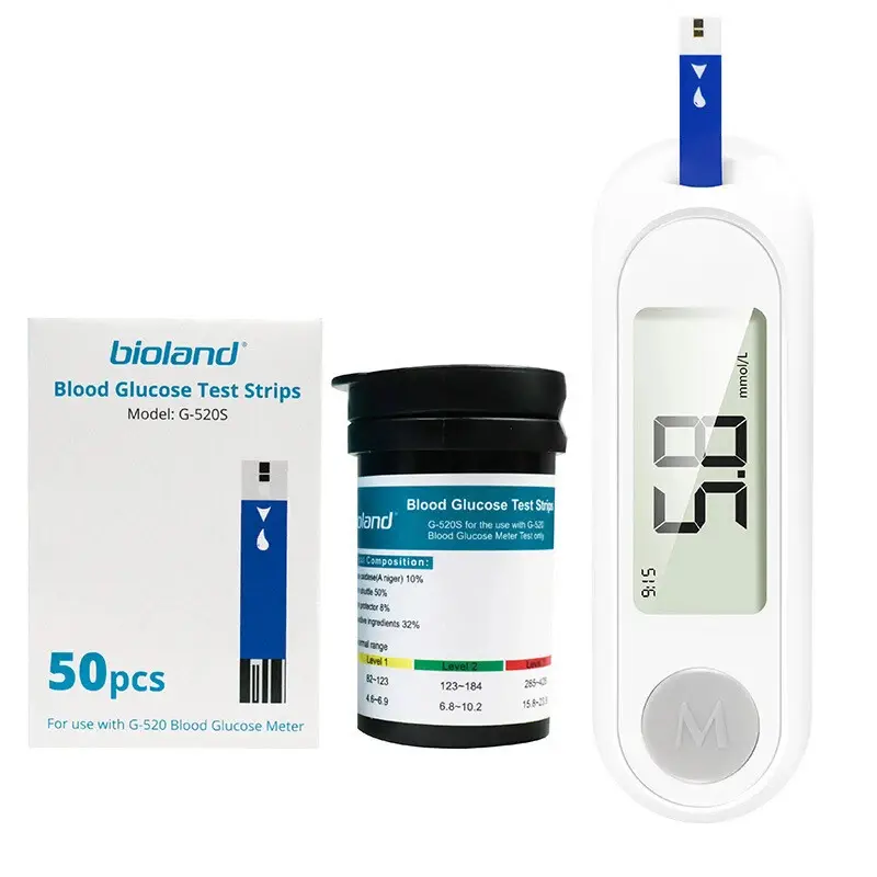 Blood Glucose Meter AND1508 / HH-XT520, LCD display, + 50 test strips
