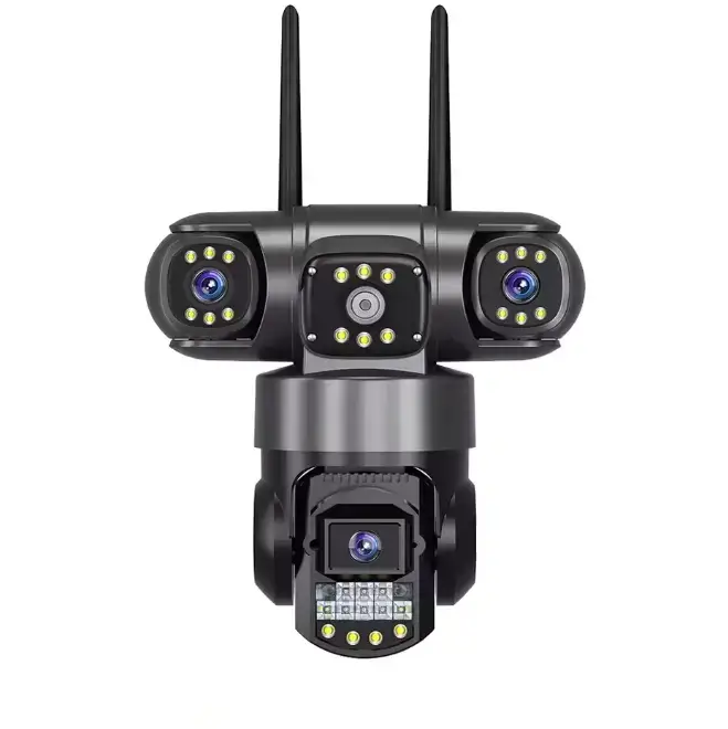 IP-камера вулична поворотна 4G EVKVO SC28 V380 Pro, 3 лінзи, 16MP