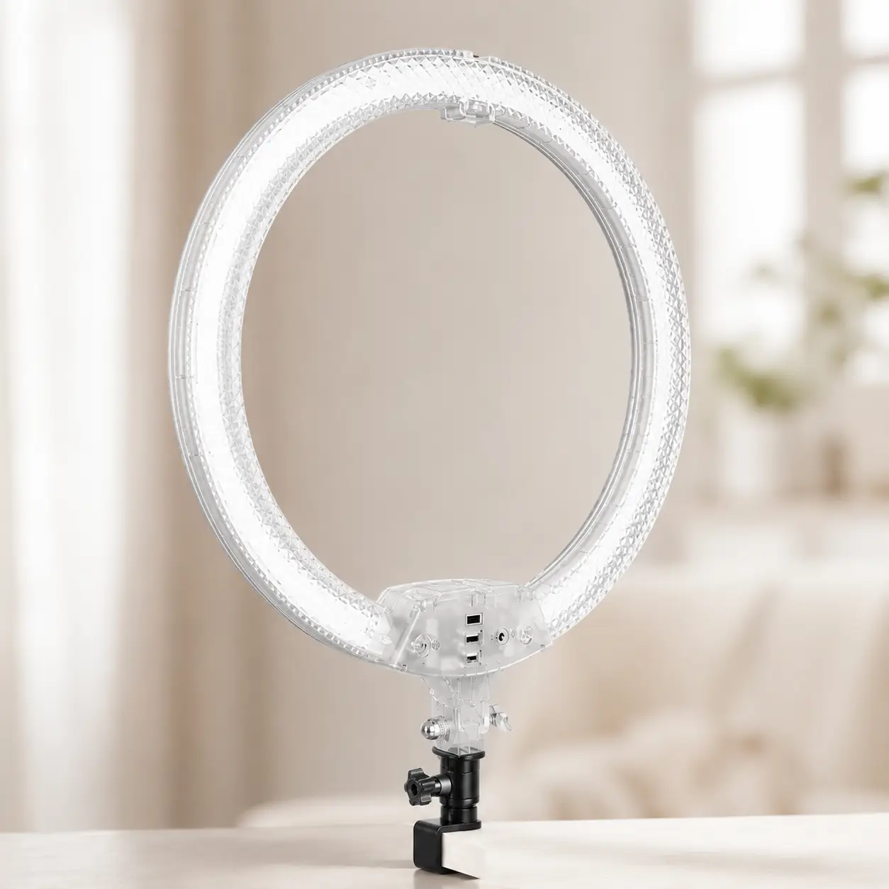Ring light 56 cm RGB RD-22 Crystal Diamond Lamp / Two-sided color selfie lamp / Blogger lamp