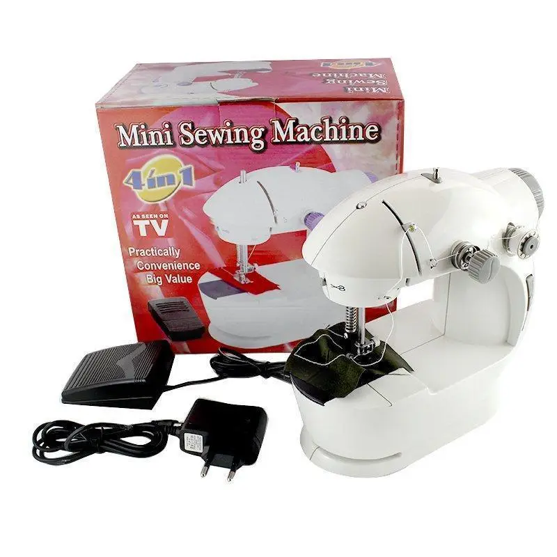 Швейна міні-машинка 4 в 1 Mini Sewing Machine SM201