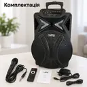 Фото 3 — Портативна акумуляторна колонка ZPX Audio 7783 Bluetooth, USB, SD, FM  з LED-підсвічуванням та мікрофоном