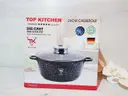 Фото 4 — Кастрюля Top Kitchen TK00052, 24 см, 4,2 л, черная в белую точку / черная в оранжевую точку / синяя