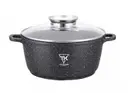 Фото 6 — Кастрюля Top Kitchen TK00052, 24 см, 4,2 л, черная в белую точку / черная в оранжевую точку / синяя