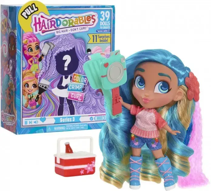 Кукла Hairdorables Dolls серия 3 с аксессуарами, с длинными волосами