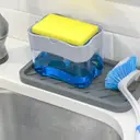 Фото 2 — Органайзер для мочалок з мильницею та дозатором Soap Pump Sponge Caddy SPSC30 PP