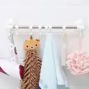 Photo 4 — Towel Holder with Hooks Hanging Rod Hook Towel