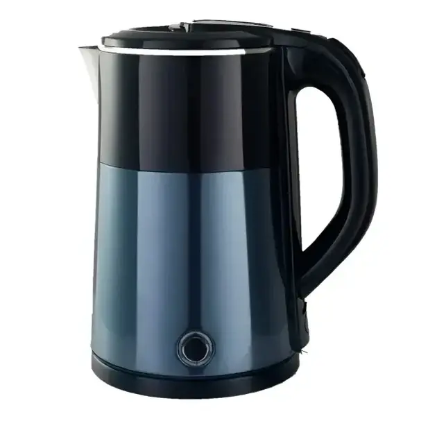 Электрочайник Domotec MS-5029, 2000 Вт, 2 л, нержавеющая сталь, синий