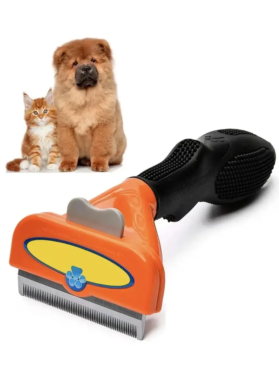 Фурминатор FURminator M 6,5 см с кнопкой для кошек и собак
