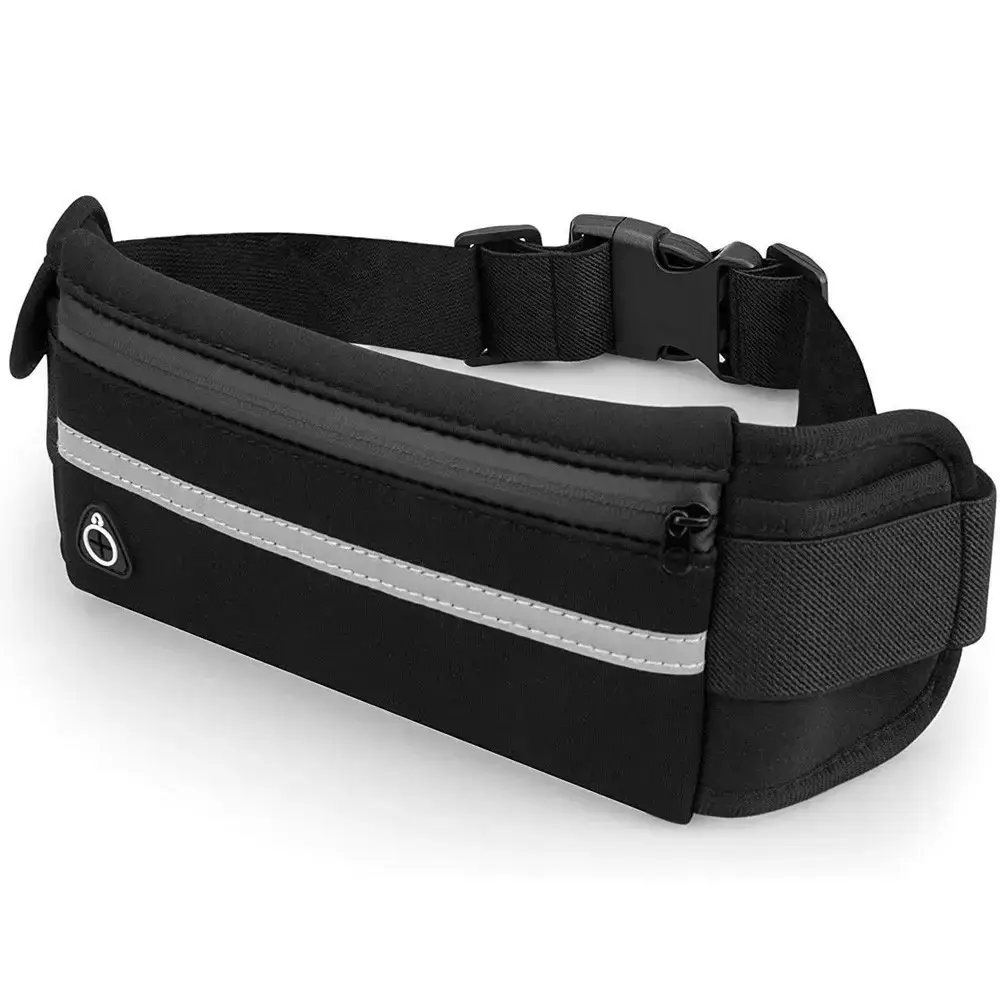 Поясна сумка для телефону водовідштовхувальна спортивна Belt-Case чорна
