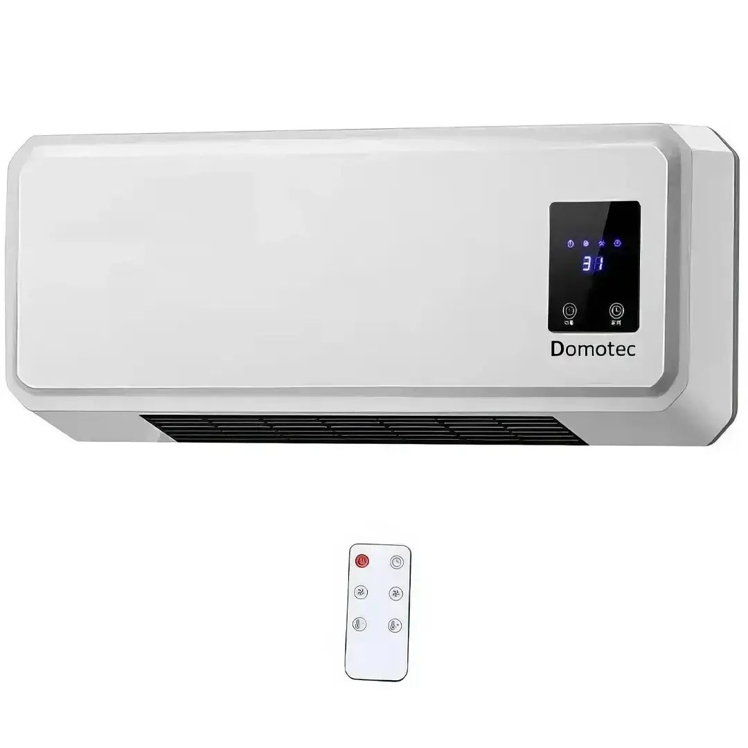 Тепловентилятор-дуйка Domotec MS 5962, настенный, с пультом управления, 2000 Вт