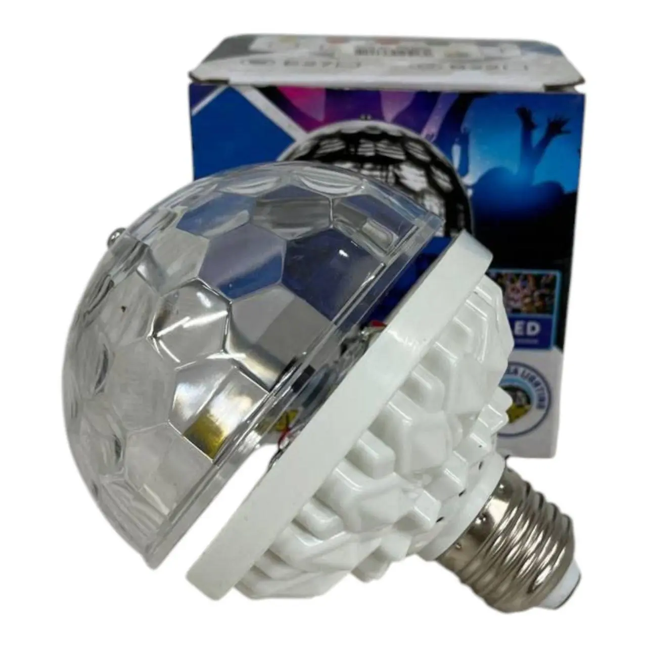Світлодіодна диско-лампа в патрон COLOR ROTATING LAMP E27