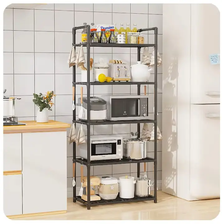 Kitchen floor shelf rack, 5 tiers, 50x170x30 cm, Storage Rack XL-1330