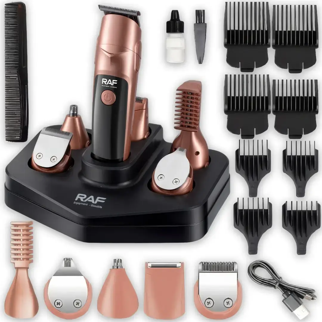 Cordless Hair Clipper RAF R.4021, 19-in-1, interchangeable heads and attachments