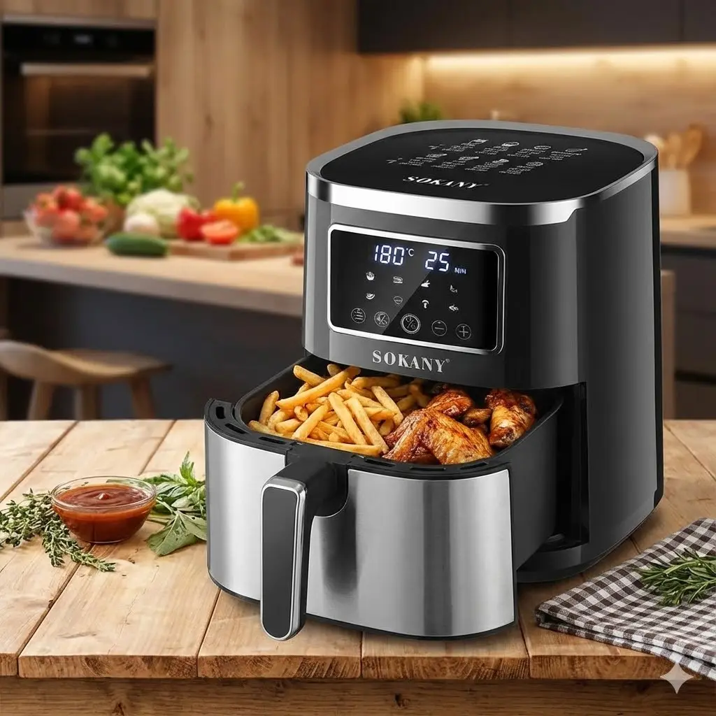 Air Fryer Oven Sokany SK-10052, 1700W, Oil-Free Multi-Cooker, 7L, Touch Control