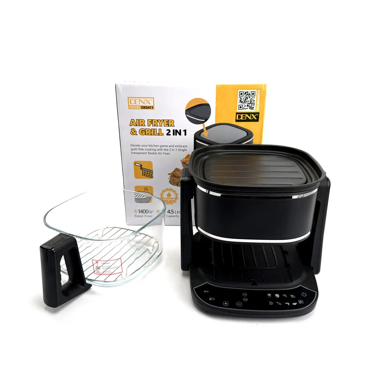 Multi-cooker with grill function DENX DX3411 4.5 L touch control black