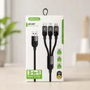 Фото 5 — Кабель 3 в 1 для зарядки USB с разъемами Type-C, Lightning и Micro USB / Кабель быстрая зарядка до 6A 26X-202
