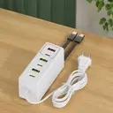 Фото 3 — Сетевое зарядное устройство 120 W с 3 USB и 3 Type-C / Адаптер быстрой зарядки / Универсальный адаптер питания 26X-203