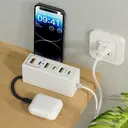 Фото 2 — Сетевое зарядное устройство 120 W с 3 USB и 3 Type-C / Адаптер быстрой зарядки / Универсальный адаптер питания 26X-203
