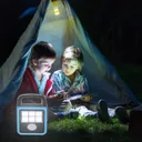 Фото 6 — Ліхтар-прожектор Solar LED Light HS-8020 із сонячною панеллю і повербанком, 60 Вт, IP65