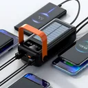 Фото 4 — Аккумулятор внешний Повербанк YM-636CX 60000 мАч, солнечная панель, 4xUSB